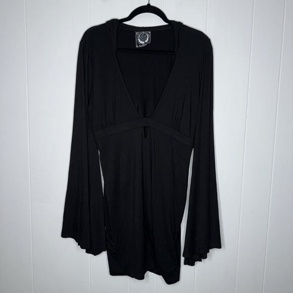 Killstar Women’s Hood Dress Witch Gothic Black Size 3XL - Picture 4 of 9